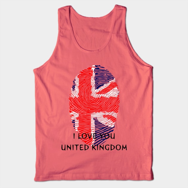 I love you united kingdom Tank Top by samsaralk